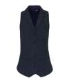 PR626 Premier Ladies Herringbone Waistcoat Navy colour image